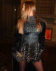 Ayla Dress Black/Brown