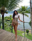 Ayla Dress Gold Rose