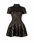 Ayla Dress Black/Brown